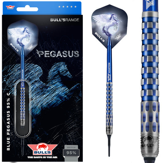 Bull's Softtip Blue Pegasus 95% C 22g