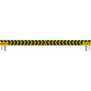 Bull's Yellow Steel Oche Printed